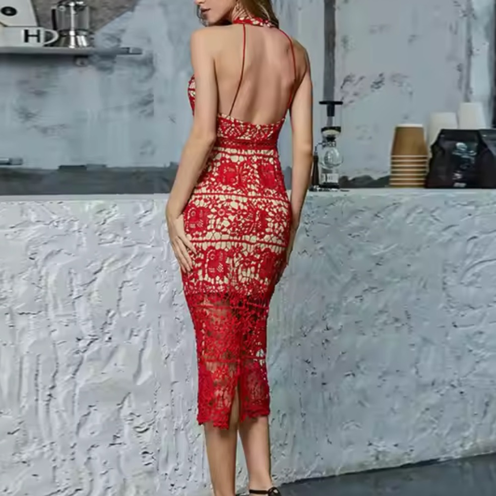 Elegant Lace Bodycon Dress ❣️